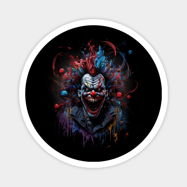 The Cursed of Clown - Joker Magnet by HijriFriza